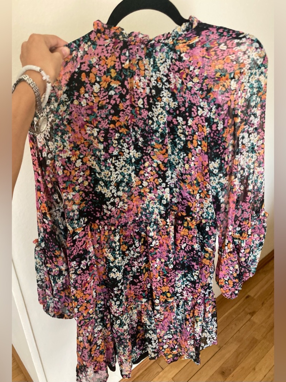 NWT Vince Camuto Floral Babydoll Dress Size XS - Picture 16 of 16